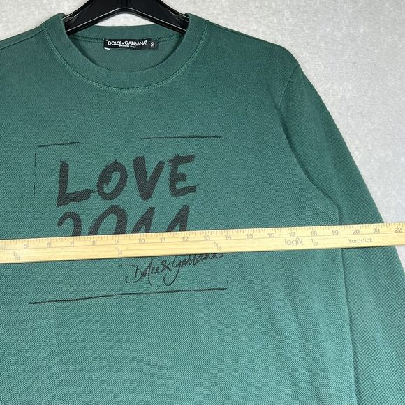 DOLCE & GABBANA LOVE SWEATER 2011 COLLECTION WOMEN’S SIZE: 50 GREEN LONG SLEEVE - Picture 4 of 10